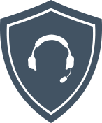 Shield-with-headset-icon-in-center